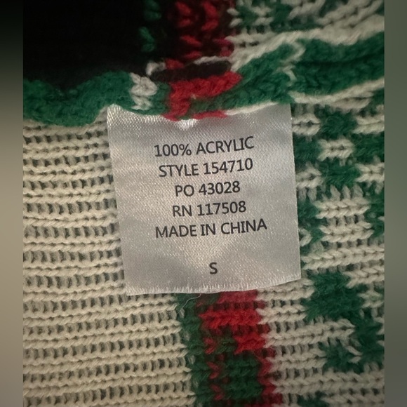 Green Grinch Christmas Ugly Sweater Funny Holiday Knit Party Pullover.Size Small - Picture 5 of 6